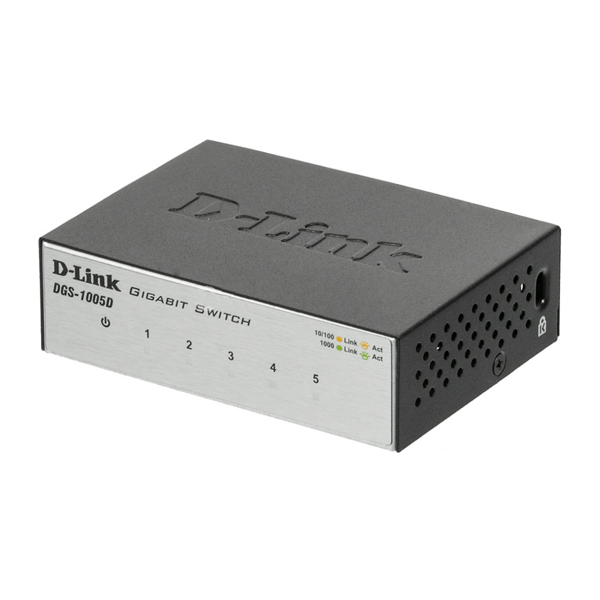 Сетевое оборудование Коммутаторы Ethernet 1000 Base-TX D-Link, DGS-1005D